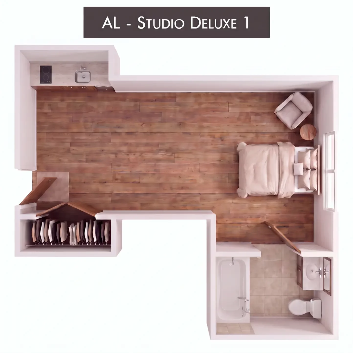 Assisted Living Studio Deluxe 1 floor plan