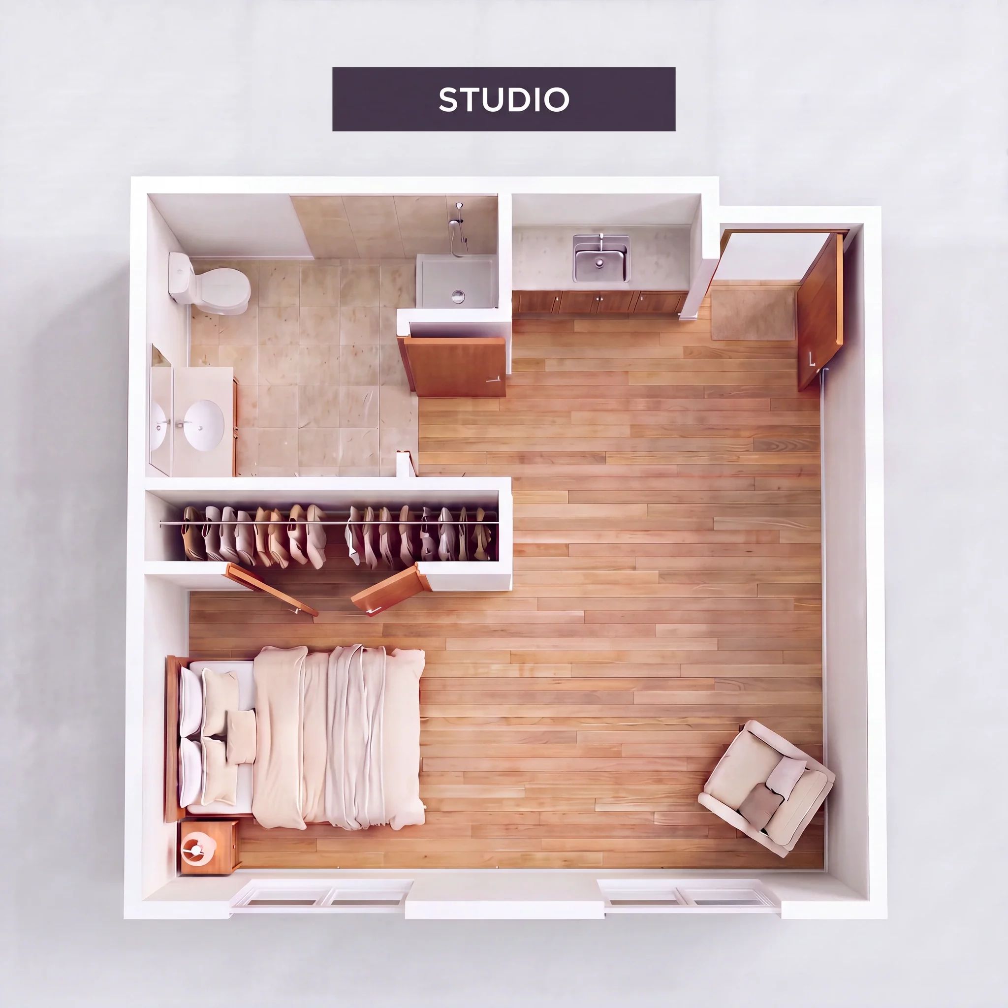 Studio floor plan